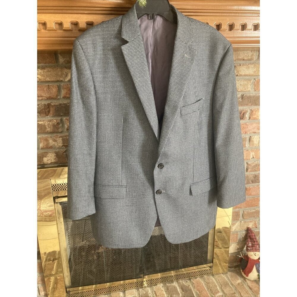 ralph lauren Blazer Gray Checked Size 46 R